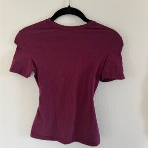 SKIMS Red Fitted Short Sleeve T-Shirt